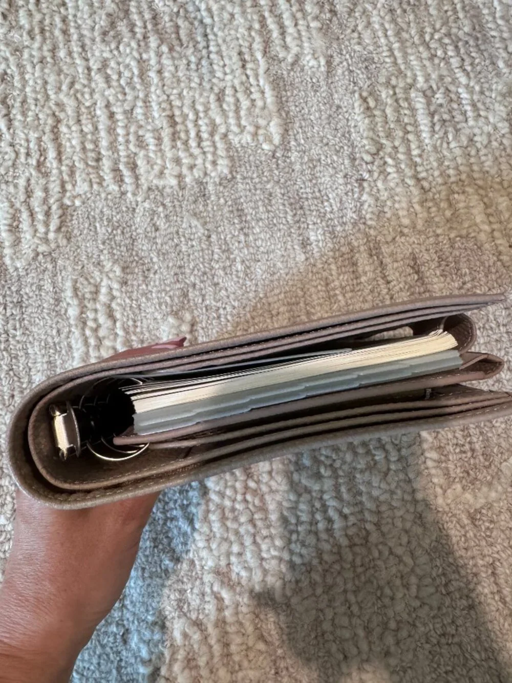Moterm Luxe 2.0 Rings Planner - Personal Wide (Pebbled)